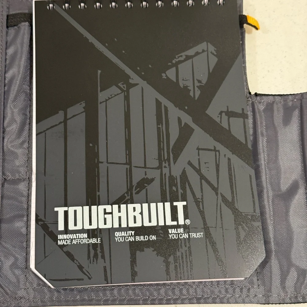 NEW ToughBuilt Black iPad Organizer + Grid Notebook ~ Model # TB -56-IP-C
